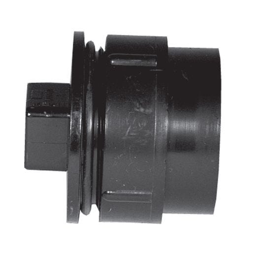 4" ABS Cleanout Adapter With Gasket Plug