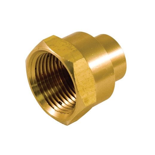 3/4" x 1/2" Compression x Female Brass Alloy Bar Stock