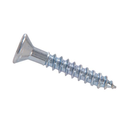 #6 x 1-3/4" Zinc Flat Head Wood Screw-60/Pack