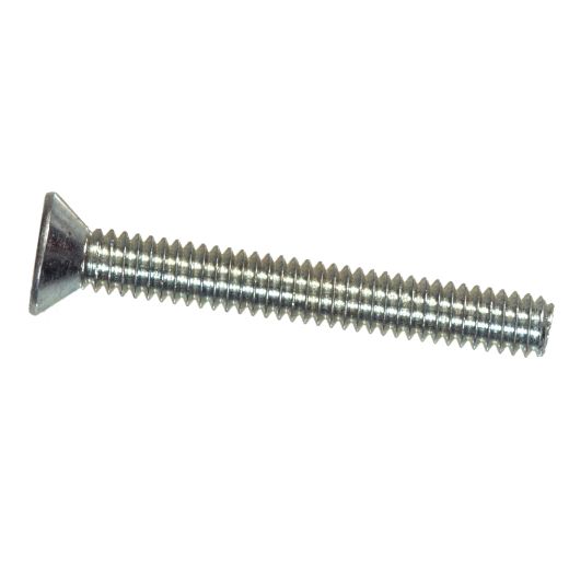 1/4-20 x 3" Zinc Flat Head Machine Screw-2/Pack