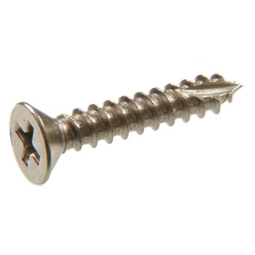 #9 x 1-1/2" Satin Nickel Flat Head Hinge Screw-6/Pack