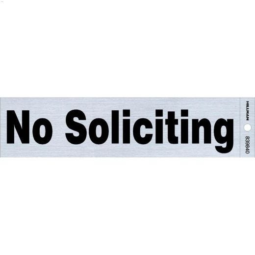 Écriteau Aucune sollicitation