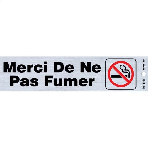 Écriteau Défense de fumer