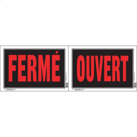 Écriteau Fermé/Ouvert