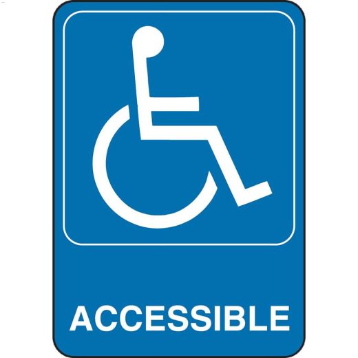 Écriteau Accessible aux handicapés