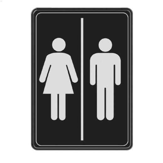 Écriteau de toilettes