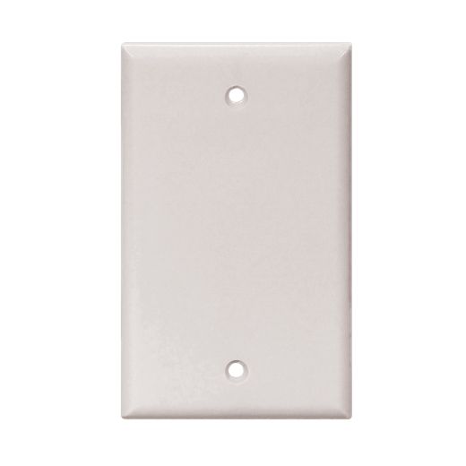 White Thermoset Blank Wallplate