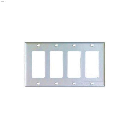 White Thermoset (4) GFCI Decorator Wallplate