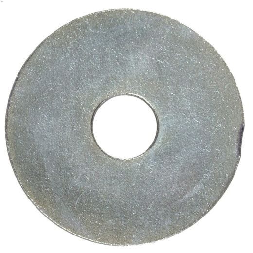 1/8" x 1" Zinc Plated Steel SAE Fender Washer-6/Pack