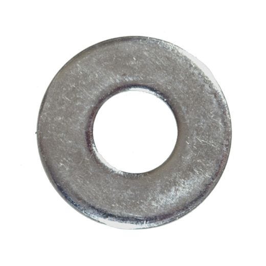 7/16" Zinc Plated Steel SAE Flat Washer-6/Pack