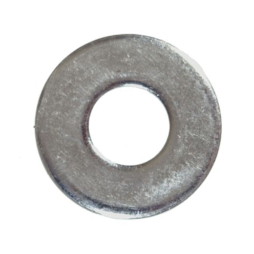 1/2" Zinc Plated Steel SAE Flat Washer-4/Pack