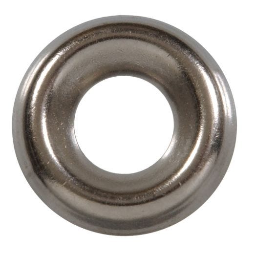 #8 Nickel Plated Steel Finish Washer-16/Pack