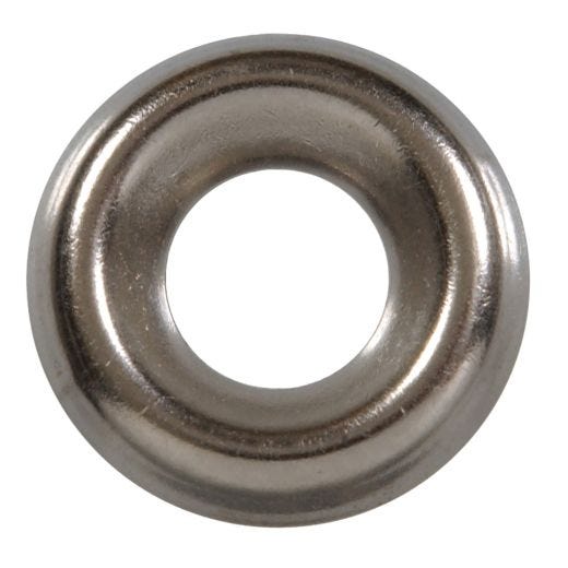 #10 Nickel Plated Steel Finish Washer-14/Pack