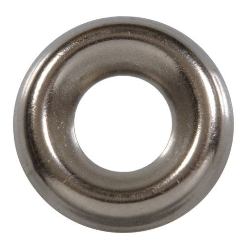 #12 Nickel Plated Steel Finish Washer-8/Pack
