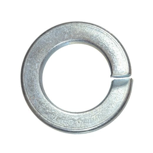 1/2" Zinc Plated Steel Grade 5 Split Lock Washer-4/Pack