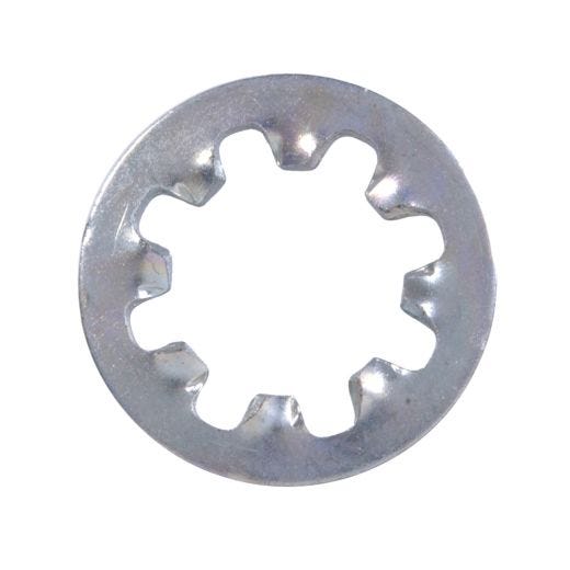 #10 Zinc Plated Steel Internal Tooth Lock Washer-4/Pack