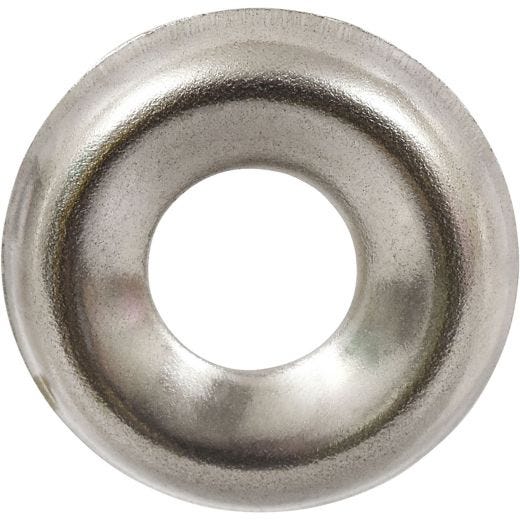 #10 Stainless Steel Finish Washer-5/Pack