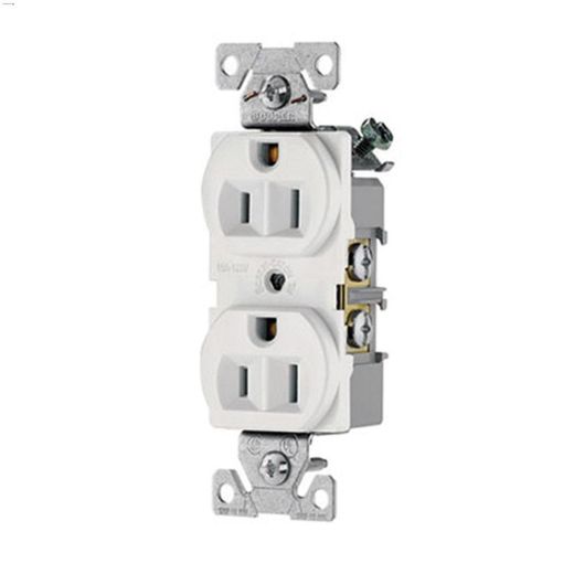 15 A Straight Blade Duplex Receptacle