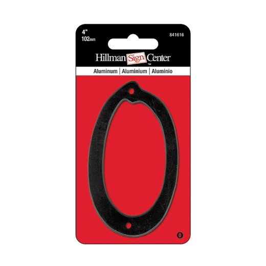 4" Die Cast Aluminum Black House Number