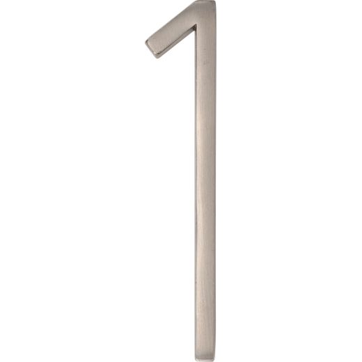 Numéros de maison flottants, en nickel brossé, 5"