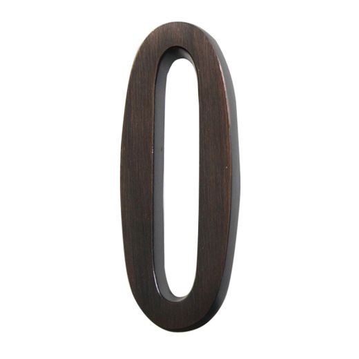 4" Aged Bronze Self-Adhesive Address Plaque Number
