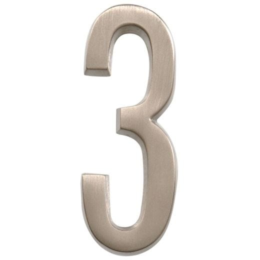 Numéros de plaque d'adresse en laiton poli de 4"