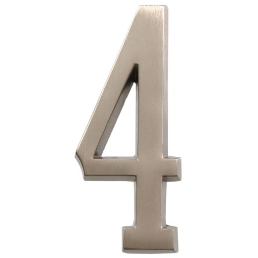 Numéros de plaque d'adresse en laiton poli de 4"