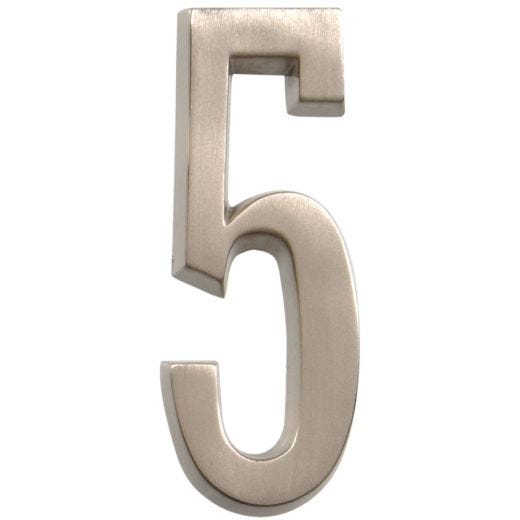 Numéros de plaque d'adresse en laiton poli de 4"