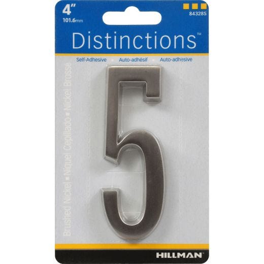 Numéros de plaque d'adresse en laiton poli de 4"