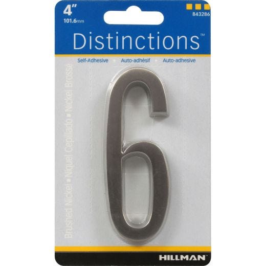 Numéros de plaque d'adresse en laiton poli de 4"