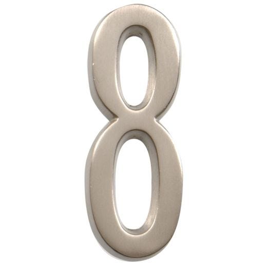 Numéros de plaque d'adresse en laiton poli de 4"