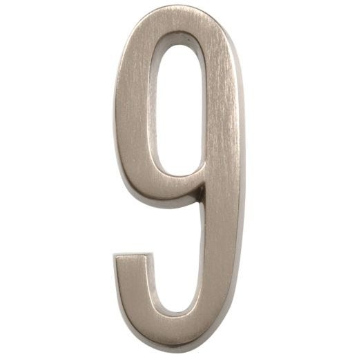 Numéros de plaque d'adresse en laiton poli de 4"