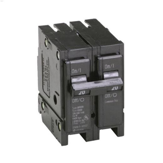 2 Pole Type BR Plug-On Molded Case Circuit Breaker