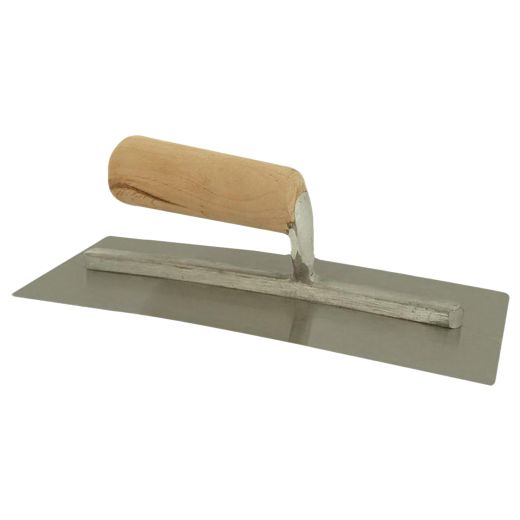 14" x 4-1/2" High-Carbon Spring Steel Curved Trowel