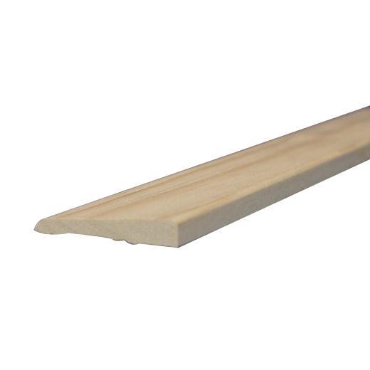 2-1/8" x 3/8" x 7' Solid Clear Pine Bevel Casing Moulding