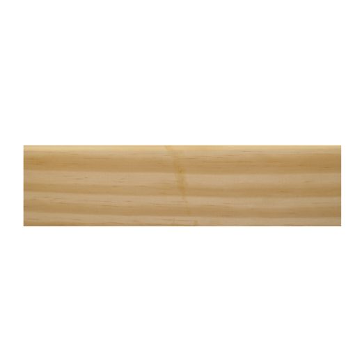 3-1/8" x 5/16" x 8' Clear Pine Bevel Baseboard Moulding