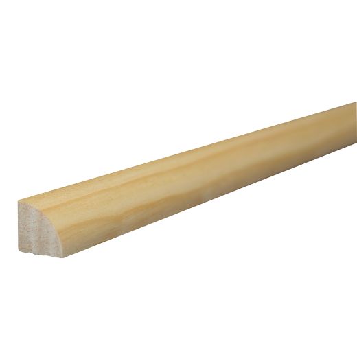11/16" x 11/16" x 8' Solid Clear Pine Quarter Round Moulding