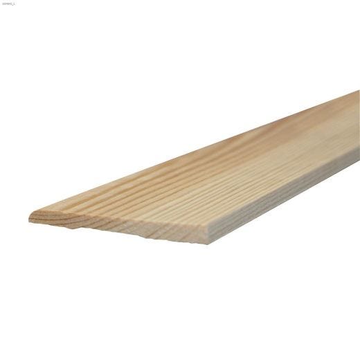 3-1/8" x 5/16" x 8' Pine Bevel Baseboard Moulding