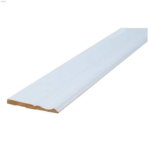 4-1\/8\" x 3\/8\" x 8' Primed Pine Colonial Baseboard Moulding