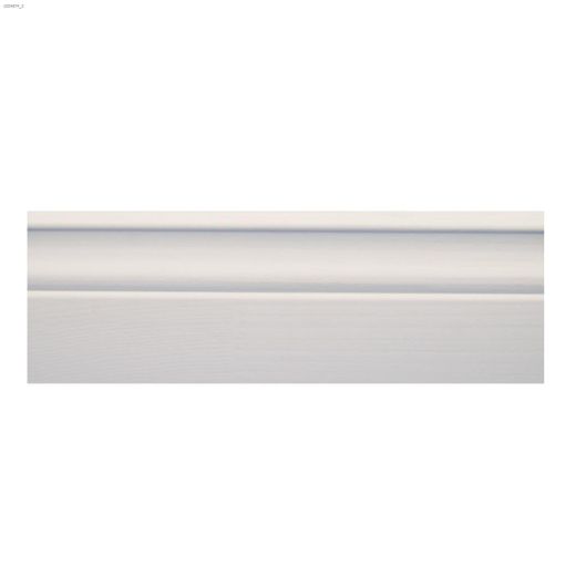 4-1/8" x 3/8" x 8' Primed Pine Colonial Baseboard Moulding