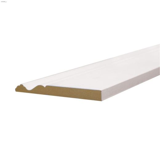 5-9/16" x 5/8" x 14' Primed MDF Colonial Baseboard Moulding