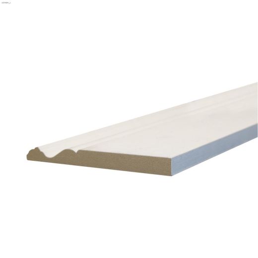5-9/16" x 5/8" x 8' Primed MDF Colonial Baseboard Moulding