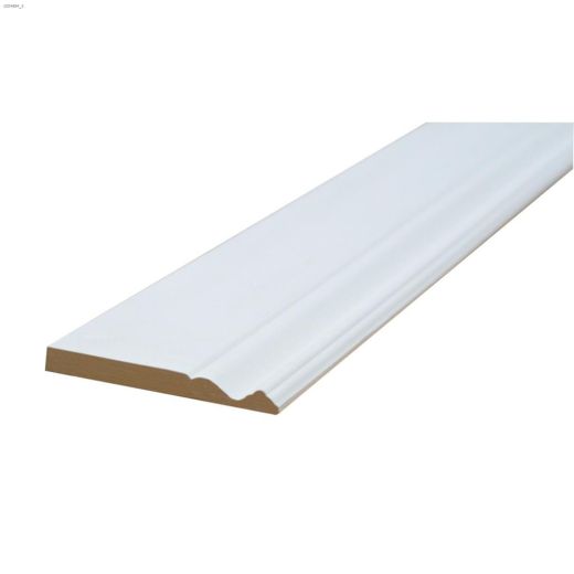 5-9/16" x 5/8" x 8' Primed MDF Colonial Baseboard Moulding