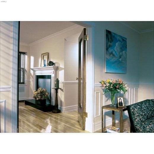 1-3/4" x 5/8" x 8' Primed MDF Chair Rail Moulding