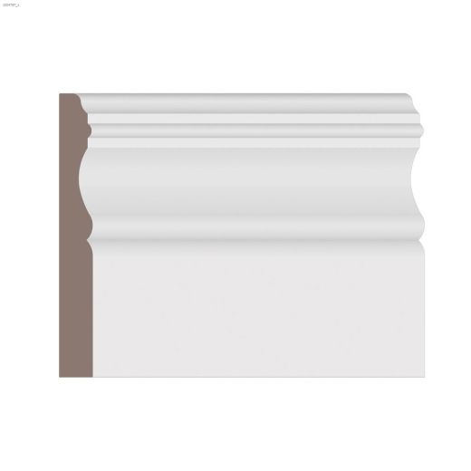 4-1/8" x 1/2" x 14' Primed MDF Colonial Baseboard Moulding