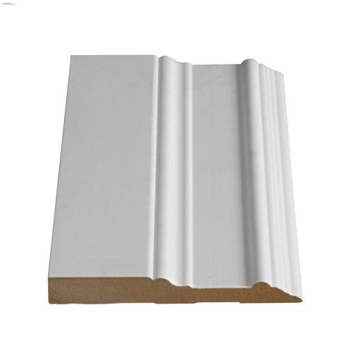 5" x 5/8" x 16' Primed MDF Colonial Baseboard Moulding