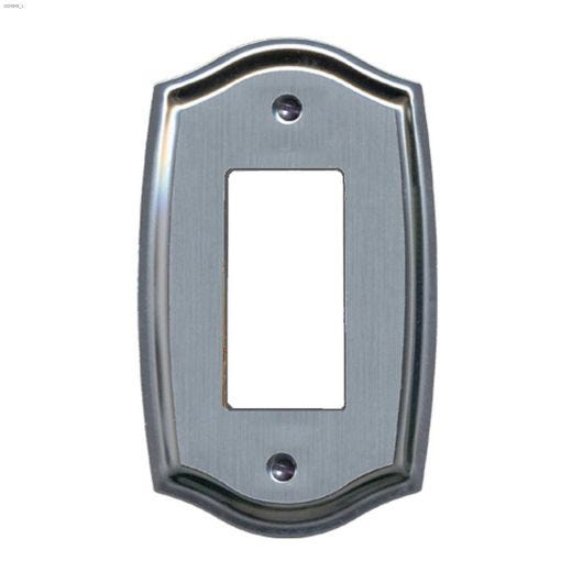 Chrome Etched Steel Rocker Colonial Wallplate