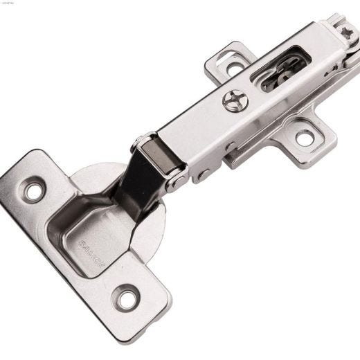 Bright Nickel Steel Framelss Hinge