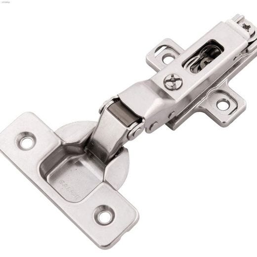 Bright Nickel Steel Framelss Hinge
