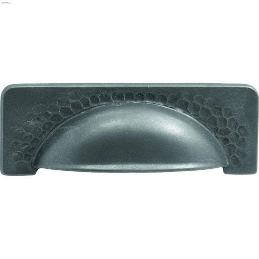 3.78\" Black Iron Craftsman Door Pull